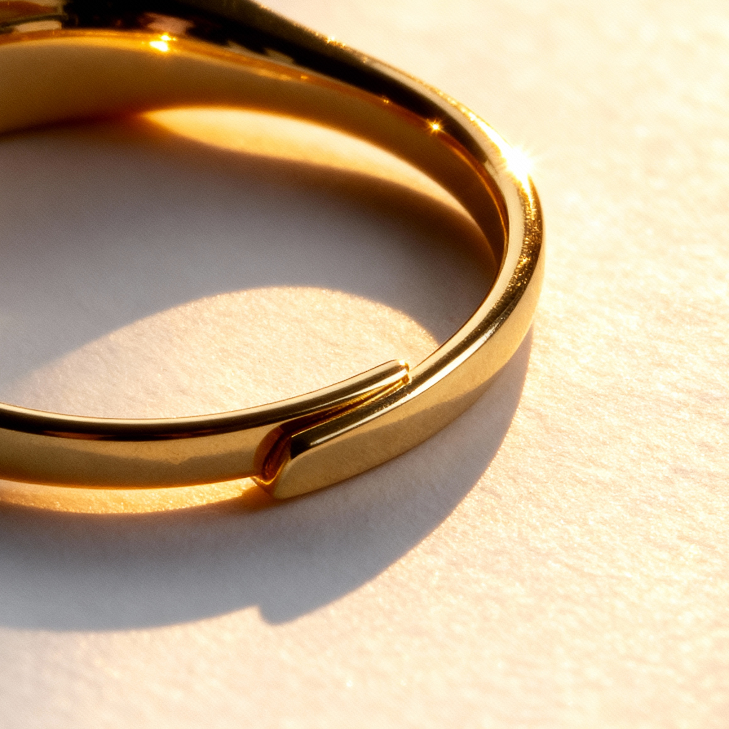 Faith Shining Ring™ – Adjustable 18K Gold & Silver Light-Sculpting Ring That Reveals His Word in Light | Premium Christian Jewelry Gift | One Size (US 4–11.5)