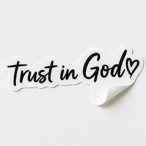Trust In God Mirror Decal